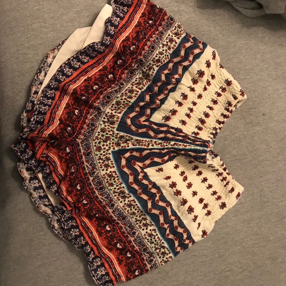 Patterned Flowy Shorts